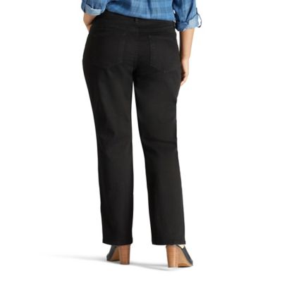 Image showing  Women's Instantly Slims Relaxed Fit Straight Leg Plus Jeans