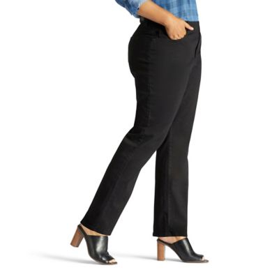 Image showing  Women's Instantly Slims Relaxed Fit Straight Leg Plus Jeans