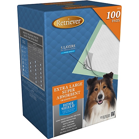 Retriever Super Absorbent Unscented XL Dog Training Pads, 100 ct.