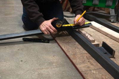 Image showing  7 in. x 3.5-5.5 in. Johnny Square Professional Easy-Read Aluminum Rafter Square