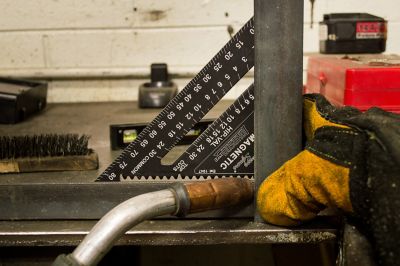 Image showing  7 in. x 3.5-5.5 in. Johnny Square Professional Easy-Read Aluminum Rafter Square