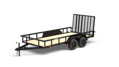 Carry-On Trailer 6.3 ft. x 14 ft. Tandem Axle Utility Trailer, 6X14GW2BRK