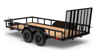 Image showing  6.3 x 14ft. Tandem Axle Utility Trailer, 5,500 lb. Max Capacity