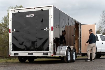 Image showing  7 ft. x 16 ft. Enclosed Cargo Trailer, 7X16CGRBNB