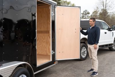 Image showing  7 ft. x 16 ft. Enclosed Cargo Trailer, 7X16CGRBNB