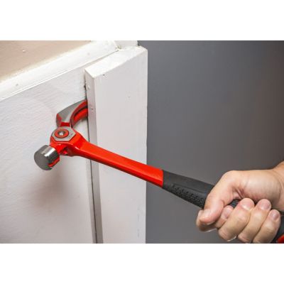 Image showing  18 oz. 7 in. Carbon Steel Handle Indexing Claw Hammer, Cushion Grip