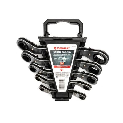 JobSmart 5 pc. SAE Double Box-End Ratcheting Wrench Set