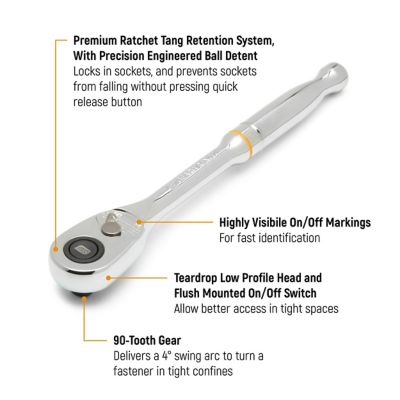 Image showing  3/8 in. Drive SAE 90 Tooth Ratchet