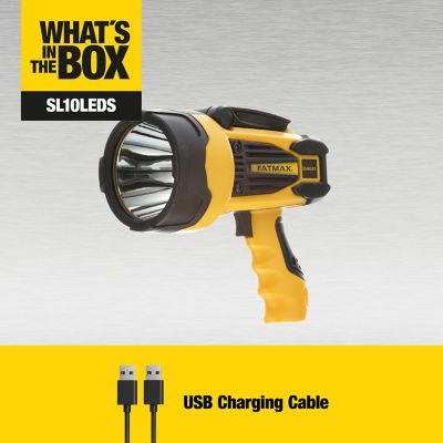 Image showing  2,200-Lumen FatMax 10 Watt LED Lithium-Ion Rechargeable Spot Light