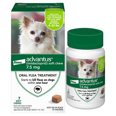 Advantus Flea Control Soft Chews for Small Dogs 7.5 mg at Tractor