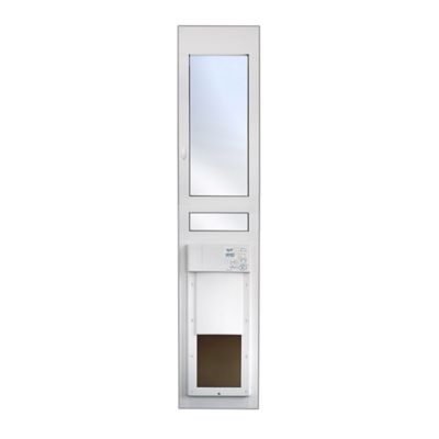 High Tech Pet Automatic Low-E Glass Dual Pane Sliding Glass Patio Pet Door Insert, Regular Height, Medium Opening