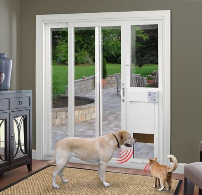 Image showing  Power Patio Panel for Sliding Glass Pet Door Installations, Low E, Regular Height, Large Opening