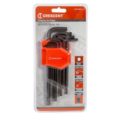 Image showing  13 pc. SAE Long Ball End Hex Key Set