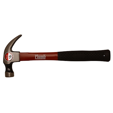 Plumb 16 oz. 6.5 in. Fiberglass Handle Curved Claw Hammer at Tractor Supply  Co.