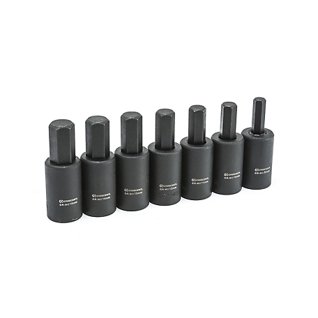 Crescent 1/2 in. Drive Metric Assorted Hex Bit Impact Socket Set, 7 pc. at  Tractor Supply Co.