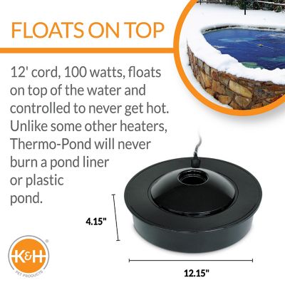 Image showing  100W Thermo-Pond 3.0 Pond Heater, Black