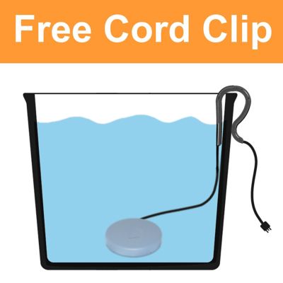 Image showing  80W Perfect Bucket Heater with Cord Clip, 6 in. x 3.75 in., Gray