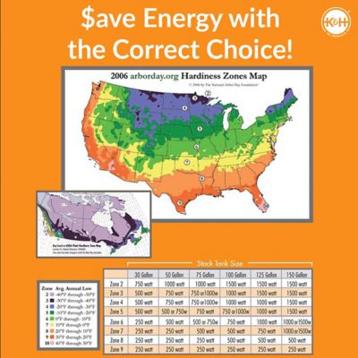 Image showing  750W Farm Essentials Ultimate Stock Tank De-Icer with Cord Clip, Red