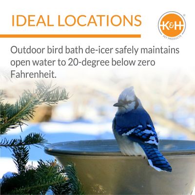 Image showing  Super Ice Eliminator Bird Bath Deicer, 80W, Natural