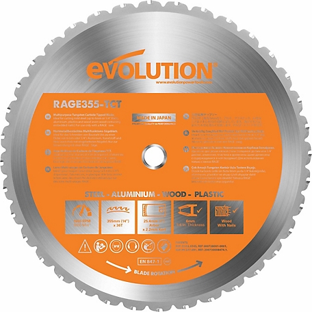 Evolution 14 in. 36 Tooth Multi-Purpose Saw Blade