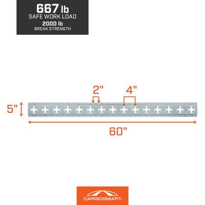Image showing  60 in. X-Track Cargo Rail