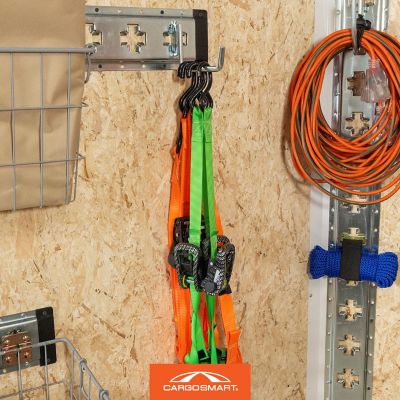 Image showing 6 th CargoSmart Large Zinc-Plated Flat Hook for E-Track and X-Track