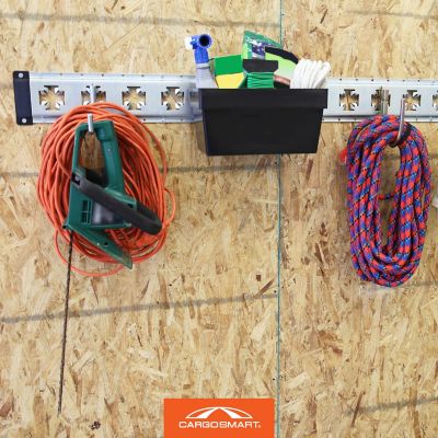 Image showing 7 th CargoSmart Large Zinc-Plated Flat Hook for E-Track and X-Track