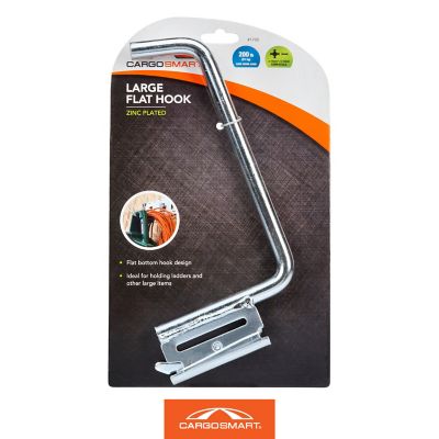 Image showing 9 th CargoSmart Large Zinc-Plated Flat Hook for E-Track and X-Track