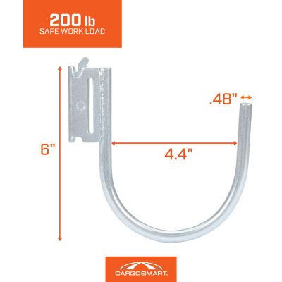 Image showing  200 lb. Large J-Hook, Zinc-Plated