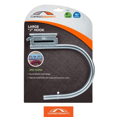Image showing 10 th CargoSmart 200 lb. Large J-Hook, Zinc-Plated