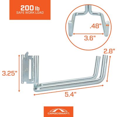 Image showing  Extend Dual Arm Hook, Zinc Plated