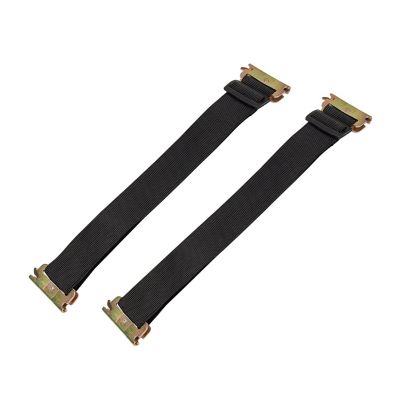 SmartStraps 16-24 in. Adjustable Track BungeeX Bungee Cords, Black, 2-Pack