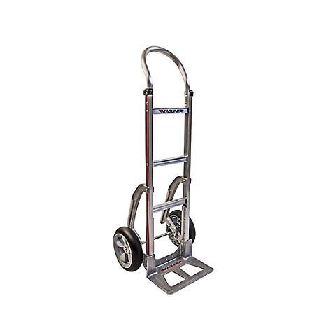 Magliner 500 lb. Capacity 2-Wheel Hand Truck with Straight Back Frame, U-Loop Handle, 14 in. x 7-1/2 in.