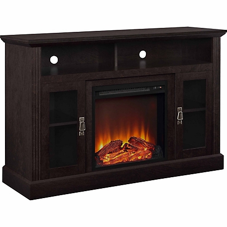 Ameriwood Home 47-1/4 in. Chicago Electric Fireplace TV Console for TVs Up to 50 in., Espresso