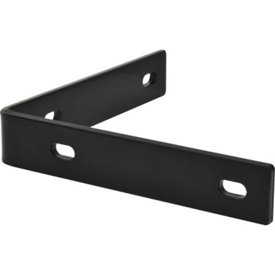 Hillman Hardware Essentials 8.25 in. x 1.5 in. x 1/4 in. Corner Braces, Black Finish, 853860