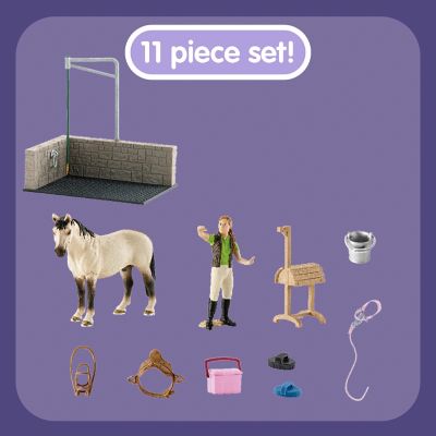 Schleich 42104 Horse Wash Area Horse Stable Farm Life Exclusive Horse 