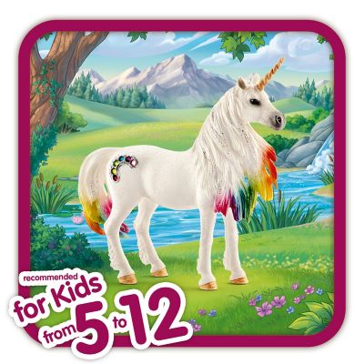 Image showing  Rainbow Unicorn Mare Toy Figurine