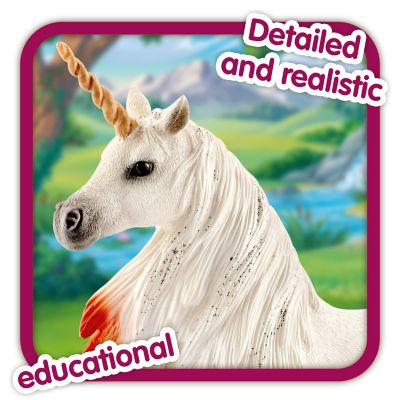 Image showing  Rainbow Unicorn Mare Toy Figurine