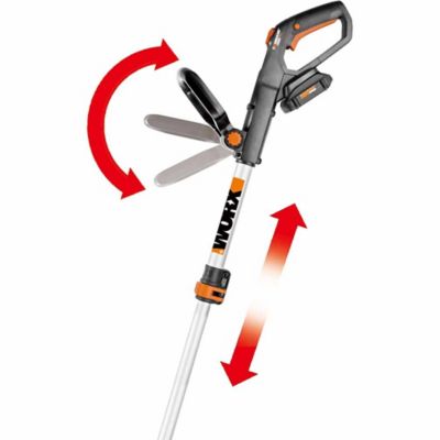 Image showing  12 in. 20V 2-in-1 Straight Shaft Cordless String Trimmer/Edger, Battery and Charger Included