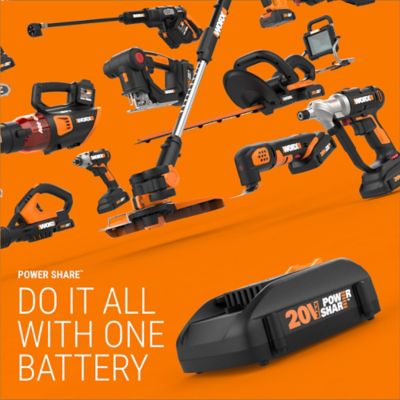Image showing 7 th WORX JawSaw 6 in. 20V Max Cordless Chainsaw, Battery and Charger Included