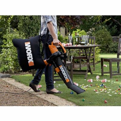 Image showing  TriVac 210 MPH/350 CFM 12A Corded 3-in-1 Handheld Leaf Blower, Vacuum and Mulcher, WG509