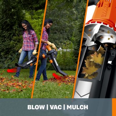 Image showing  TriVac 210 MPH/350 CFM 12A Corded 3-in-1 Handheld Leaf Blower, Vacuum and Mulcher, WG509