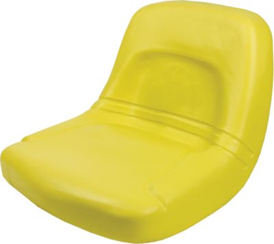 Black Talon 13.75 in. High-Back Steel Pan Tractor Seat, Yellow