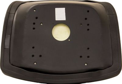 Image showing  13.75 in. High-Back Steel Pan Tractor Seat, Yellow