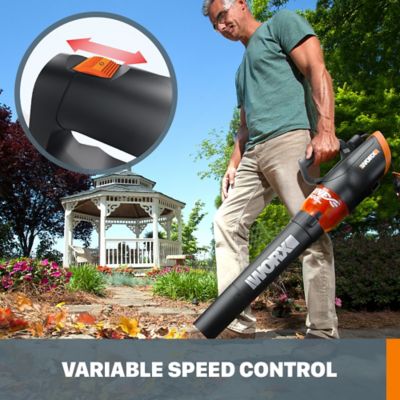 Image showing 5 th WORX Turbine 600 110 MPH/600 CFM 12A Corded Handheld Leaf Blower