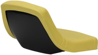 Image showing  Low-Back Steel Pan Tractor Seat, Yellow