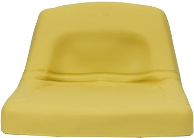 Image showing  Low-Back Steel Pan Tractor Seat, Yellow