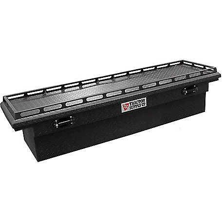 Tractor Supply 70in. Black Aluminum Low Profile Crossover Truck Tool Box