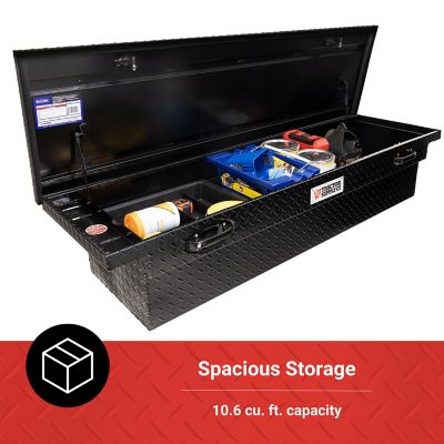 Image showing  10.6 cu. ft. Aluminum Low-Profile Crossover Truck Tool Box for Full-Size Trucks, 70 in. x 20 in., Black