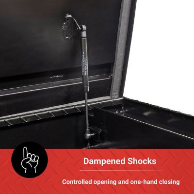 Image showing  10.6 cu. ft. Aluminum Low-Profile Crossover Truck Tool Box for Full-Size Trucks, 70 in. x 20 in., Black